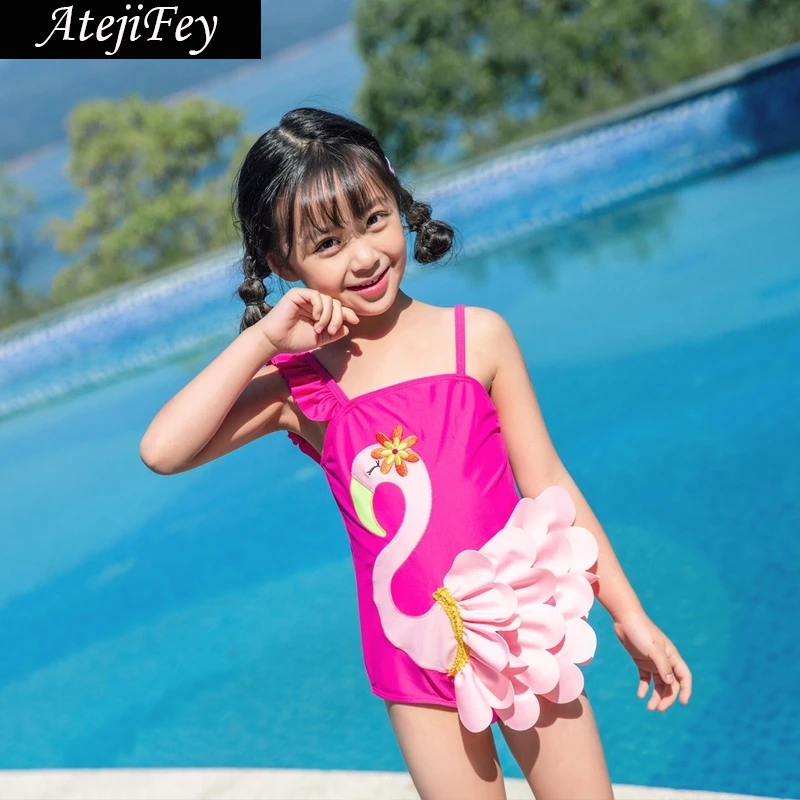 Atejifey 2019 Kids girl Animed Bath Bikini Children Swimsuit Infantil