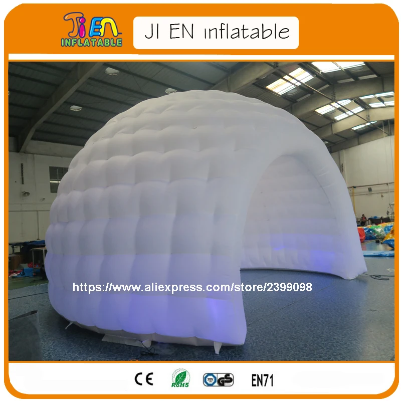 

Free shipping 4m/5m/6m inflatable dome with LED lights/inflatable stage dome tent/cheap inflatable half dome wedding tent
