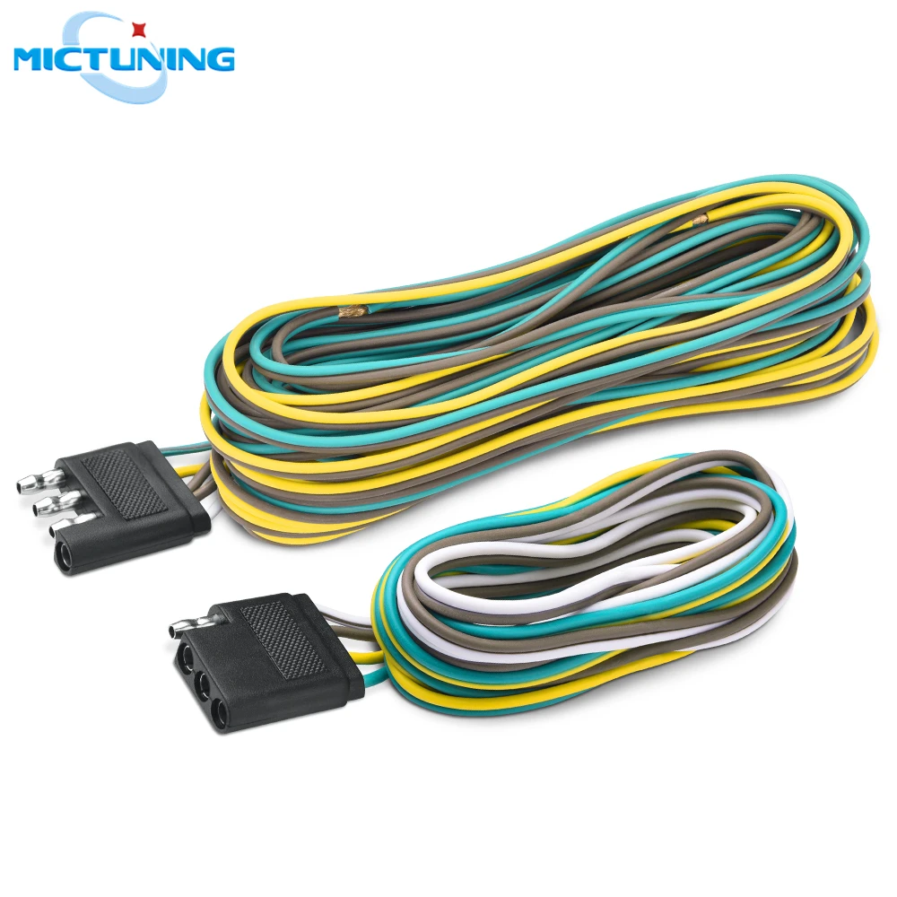 MICTUNING Новый 4 контактный 25 дюймовый штекер и 6 гнездовой разъем 18 AWG цветной