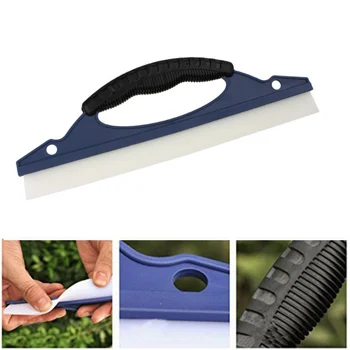

New aarival Design Car Front Windows Cleaning Tools Glass Scraper Brushed Stainless Silicon Windows Brushed