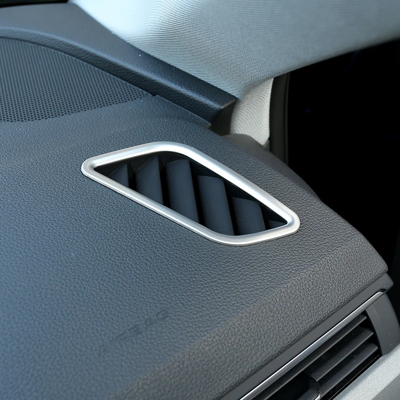 Автомобильный Стайлинг, устанавливаемое на вентиляционное отверстие в салоне автомобиля украшения рамка Обложка отделка Ленты из нержавеющей стали 2 шт. для Audi A4 B9- салона авто аксессуары