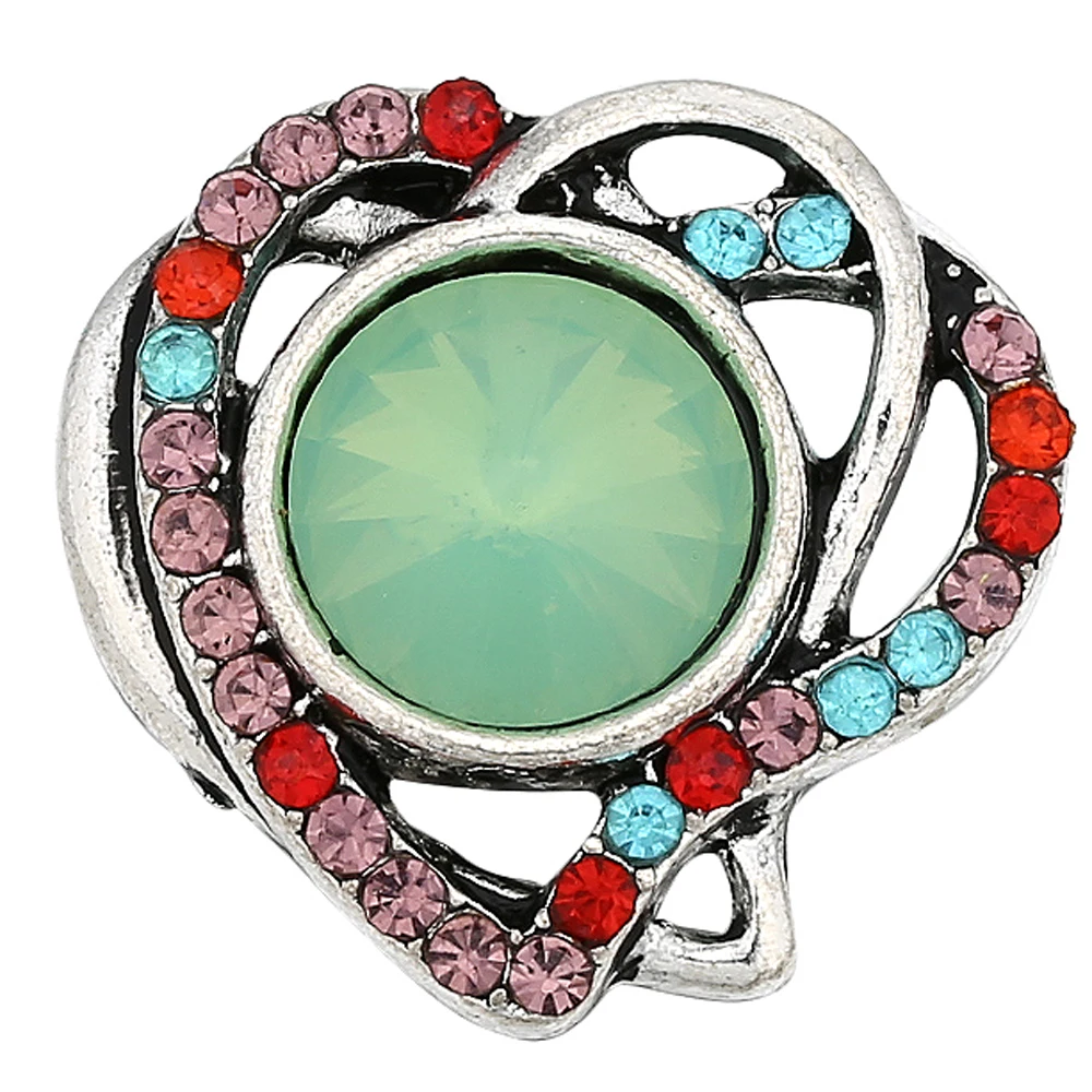 10pcs/lot jayna ginger snaps jewelry charm rhinestone buttons fit 18mm