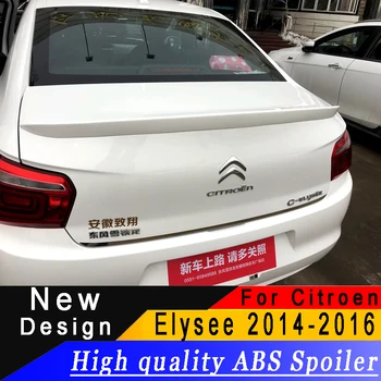 

For Citroen Elysee 2014 2015 2016 Spoiler High Quality ABS Primer or Any Color Car Rear Spoiler for Citroen Elysee