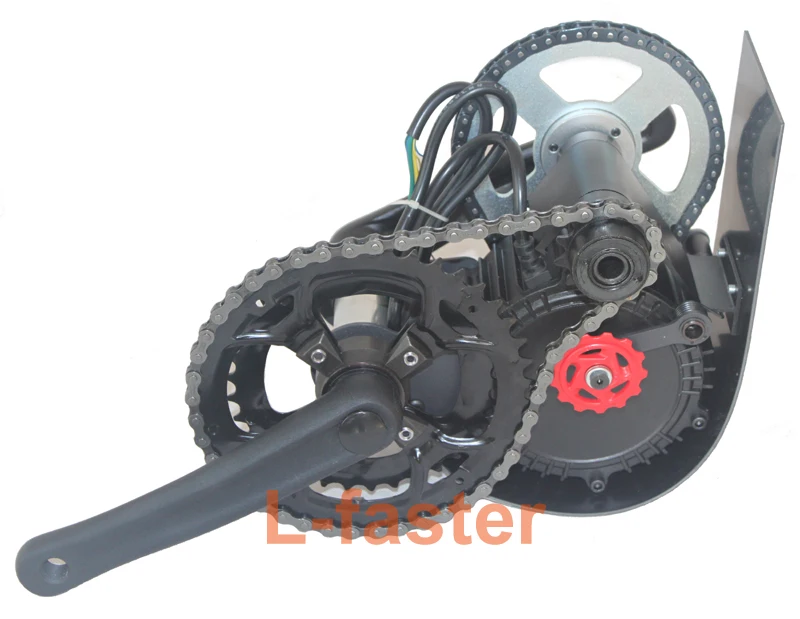 Perfect 60V 650W or 48V 450W ELECTRIC BRUSHLESS MOTOR MID-MOUNTED ELECTRIC BIKE KIT Electric Bicycle Conversion Kit GNGEBIKE 650W 2