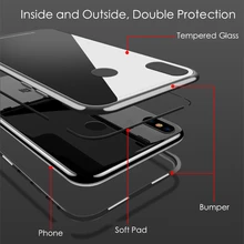 360 Adsorção Magnética Caso para Xiao mi mi Caso mi 8 8 SE Completa Cobertura de Luxo Ímã Caixa De Vidro Temperado para Xiao mi mi 8 SE Caso