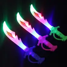 1 шт. 37x9x1,5 см Пластиковые Красочный Свет меч игрушки для светящиеся вечерние выступает для детей вечерние гвозди
