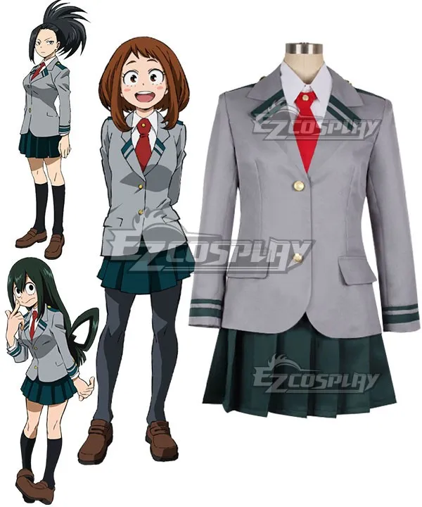 Мой герой Boku без Hero Академия Ochako Uraraka Kyoka Дзиро цую Asui школьная форма Косплэй костюм E001