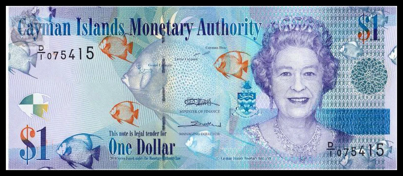 

Cayman Islands 1 dollar 2010 (2015) year P38 UNC real original africa genuine note collectibles