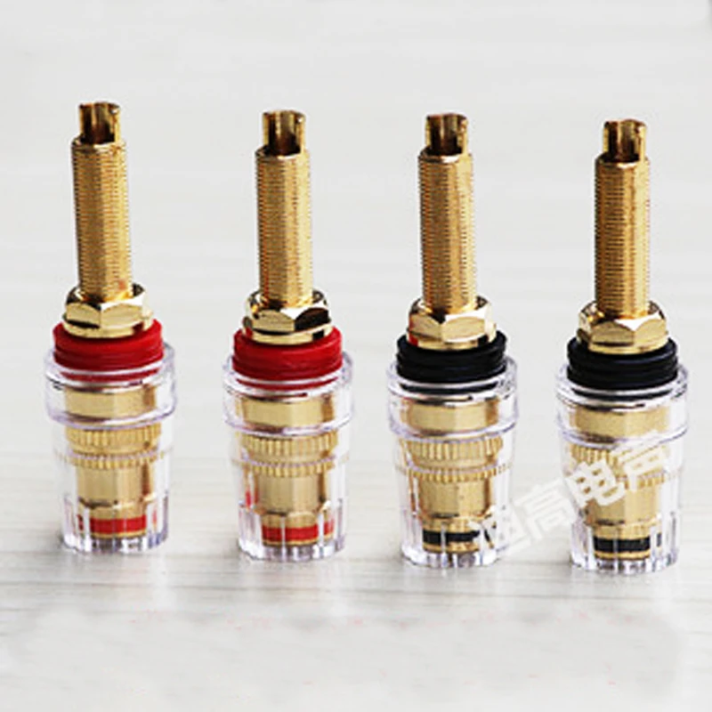 

Quality speaker amplifier diy copper terminal crystal long design ternminal long design/Free Shipping