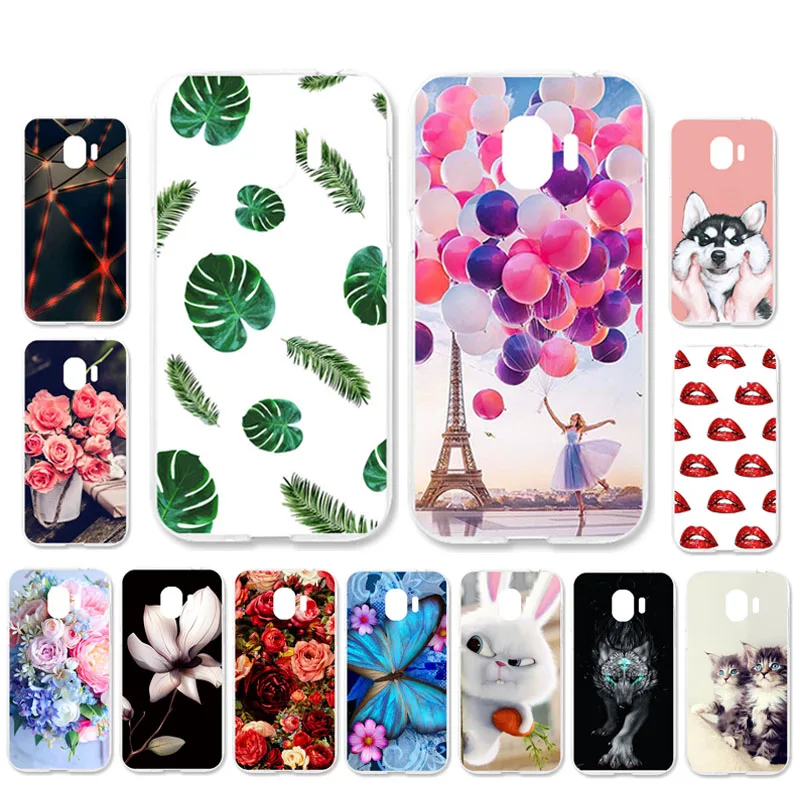

Ojeleye DIY Patterned Silicon Case For Samsung Galaxy J4 2018 Case Soft TPU Cartoon Cover For Samsung J4 Plus 2018 Covers Shell