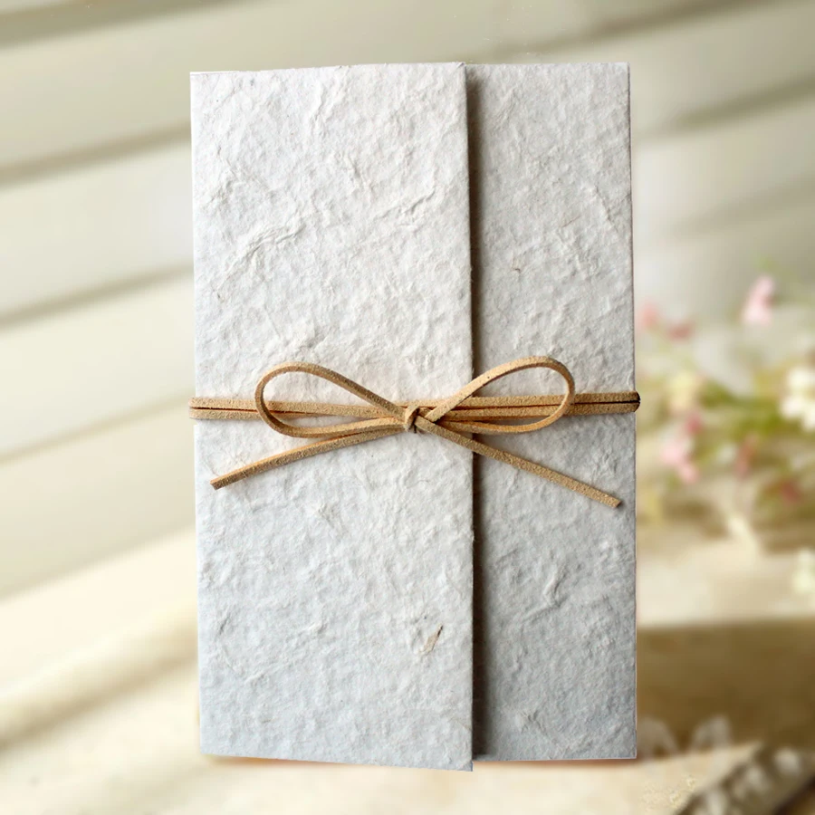  Picky Bride Off White Wedding Invitations with Envelopes; Rustic Invitations for Wedding Unique Wed - 32999986513