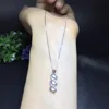 Oferta especial, collar de piedra lunar natural, plata 925, simple y exquisita, piedra lunar azul, hermosa ► Foto 3/5