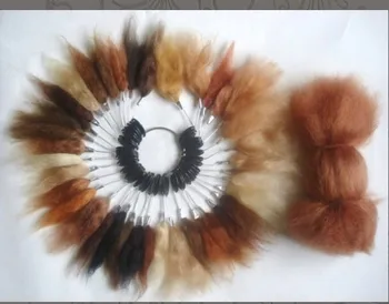 

Brown/Golden Pure Curly Mohair reborn baby doll mohair wig hair 15-30cm DIY handmade false hair for silicone rebron baby doll