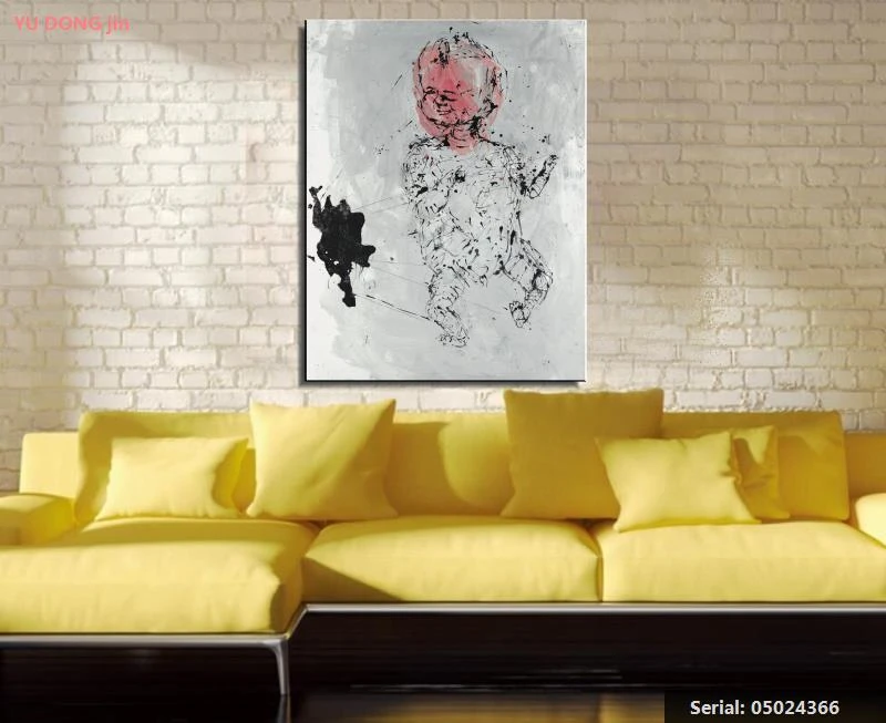 Geog Baselitz Still life pintura al óleo abstracta dibujo arte espray lienzo sin marco cera acción foto miniature05024366|oil painting|abstract oil paintingcanvas picture - AliExpress