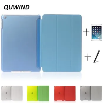 

For iPad 10.2 2020 Ultra Slim PU Hard Back Smart Stand Case Cover for iPad Mini2345 Air 1 2 2017 2018 9.7 Pro Air 10.5 2019