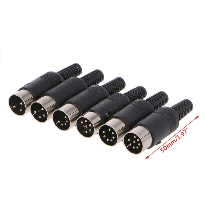 

Male DIN Plug Socket Connector 3/4/5/6/7/8 PIN Chassis Cable Mount