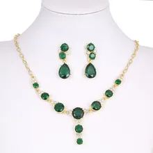 Дизайн, женский свадебный ювелирный набор, Кристальные серьги, ожерелье, кулон, стразы, костюм, серьги-гвоздики, ювелирные наборы