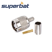 Superbat радиочастотный коаксиальный разъем RP-TNC обжимной штекер(женский контактный) разъем для RG58 RG400 LMR195 кабель