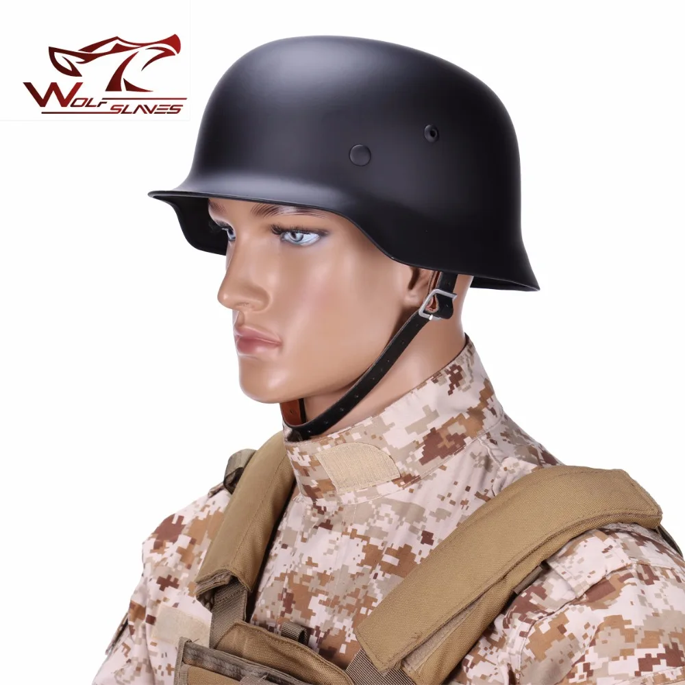 New WW2 German Elite M35 Steel Durable Helmet CS Army Luftwaffe Helmet