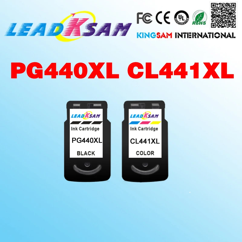 LEADKSAM совместим с PG 440 CL 441 женскими чернильными картриджами PG440 CL441 PIXMA MG4240 MG4140 MG3540