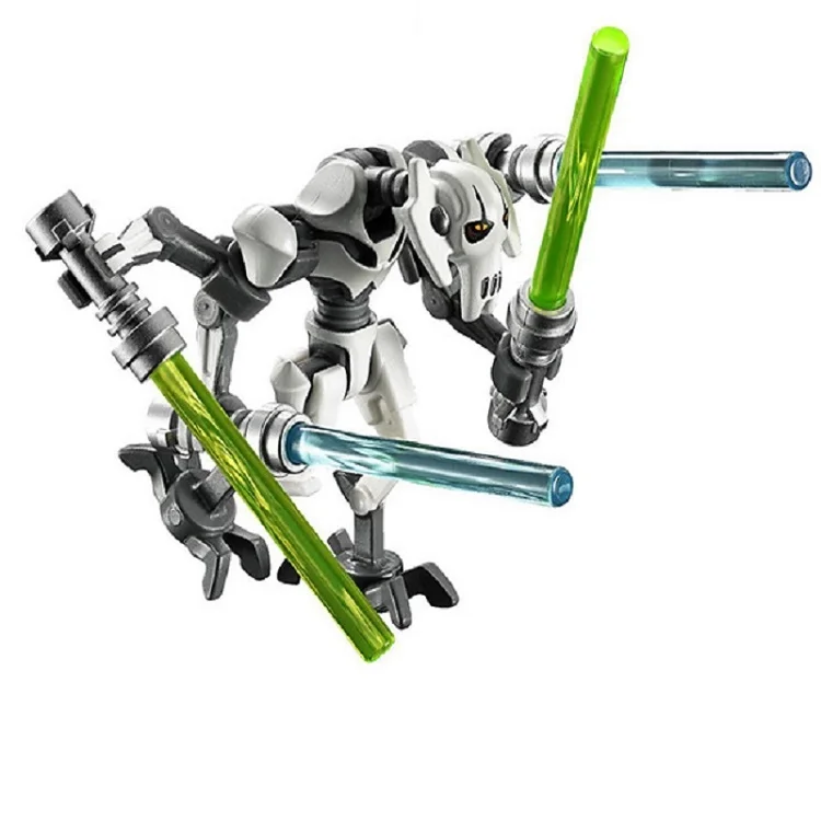 

Single Sale PG630 Super Heroes Space Wars General Grievous With Lightsaber W/Gun Model Building Blocks Bricks Toys for children