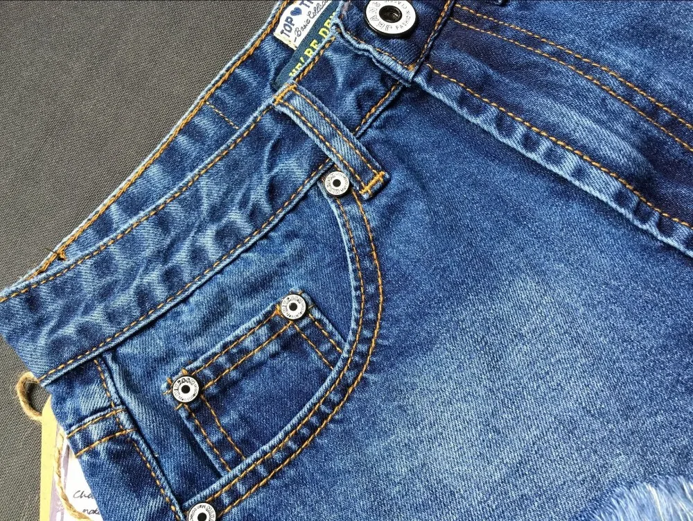 Пикантные Винтаж Высокая талия Джинсовые шорты Для женщин кисточкой горячие летние джинсовые шорты женские повседневные шорты