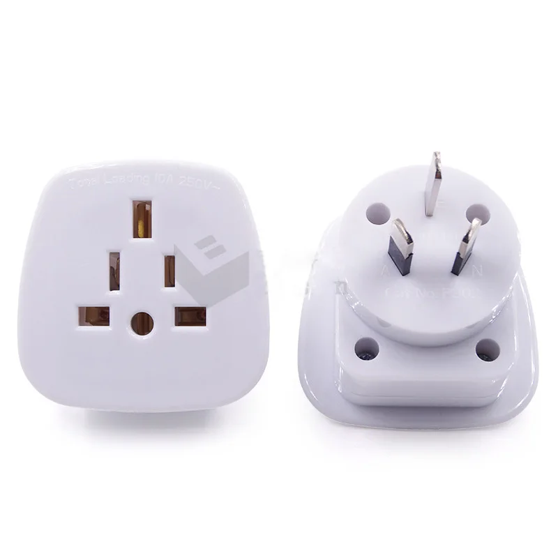 2pcs PC Material 6 Holes Australia Multi country Plug Socket SAA Australia New Zealand Travel