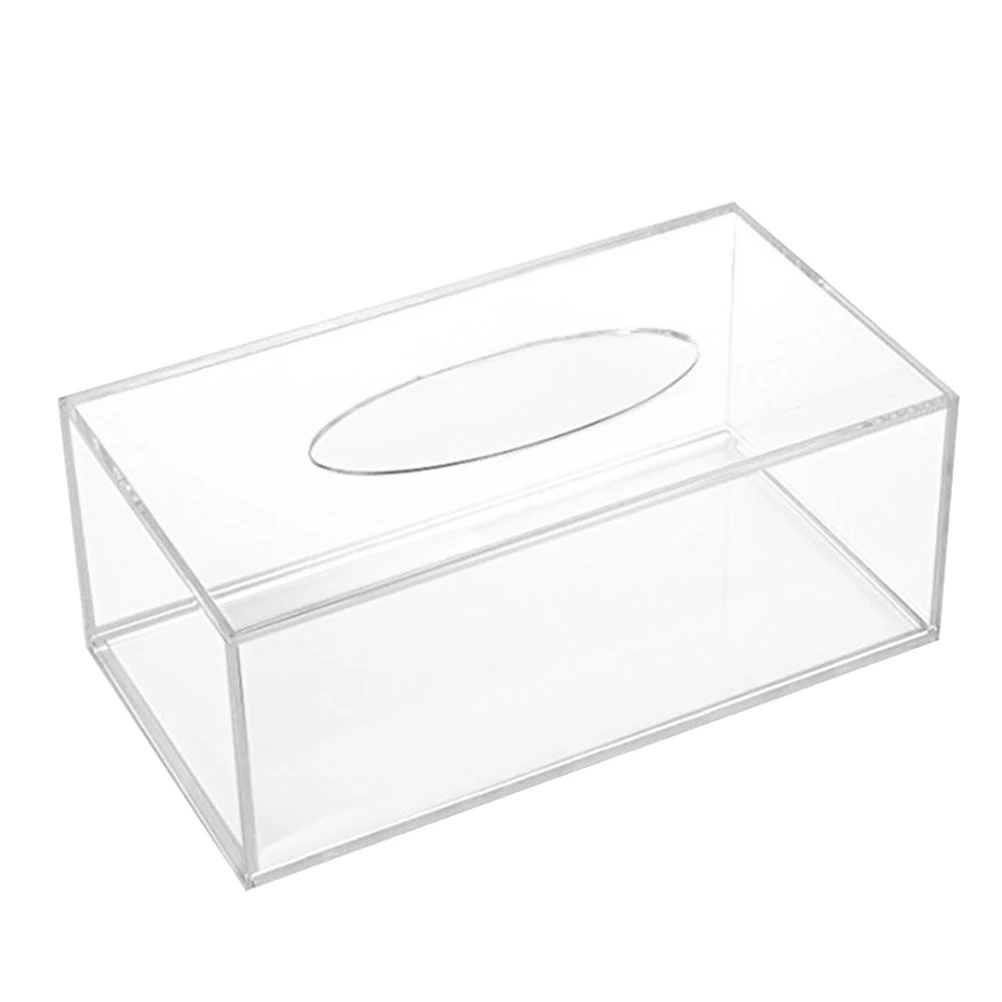 1 шт. коробка для салфеток прямоугольная модная акриловая прозрачная бумажная коробка для хранения салфеток держатель для салфеток для дома, ресторанов, отелей