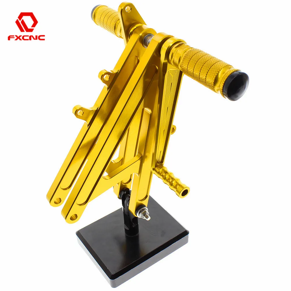 

FX CNC Aluminum Adjustable Motorcycle Rearsets Rear Set Foot Pegs Pedal Footrest For HONDA RS125 GP125 1995 - 2013 2012 11 10 09