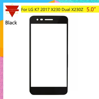 

10pcs\lot New K7 2017 Front Glass Lens For LG K7 2017 X230 Dual X230Z Front Outer Screen Glass Lens Replacement Touch Screen