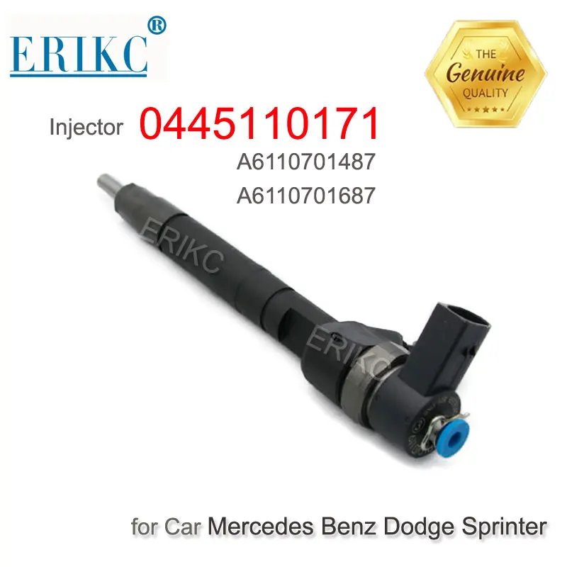 

ERIKC 0445 110 171 Auto Parts Engine Fuel Injector Assy 0445110171 Fuel Injector 0 445 110 171 for Dodge Sprinter A6110701687