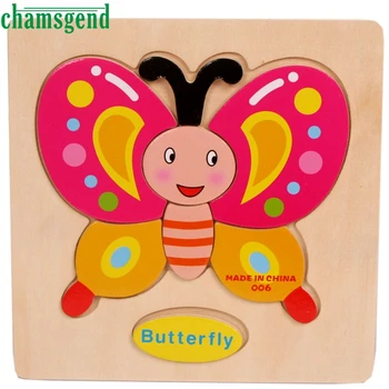 

2019 New High Quality Wooden Butterfly Puzzle Educational Developmental Baby Kids Training Toy Hot Sale