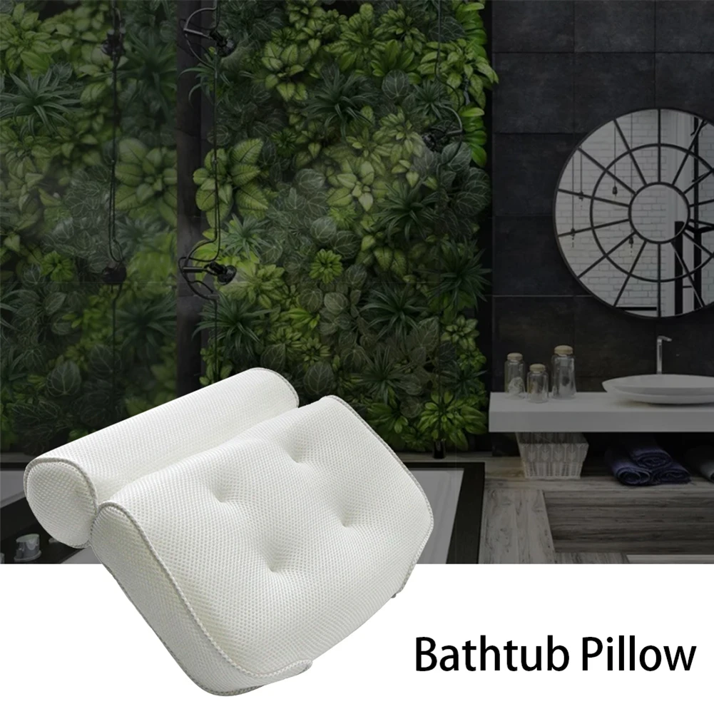 3D сетка спа ванна домашняя Подушка Нескользящая мягкая подушка для ванны присоски подголовник подушка для ванны Аксессуары для ванной комнаты