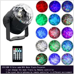 15 цветов светодио дный светодиодная водяная волна сценическая лампа стробоскопы светодио дный магический шар дискотес пульт
