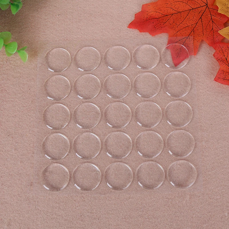 

50pcs Round 3D Crystal Clear Epoxy Adhesive Circles Bottle Cap Stickers Resin Patch Dots Bottle Cap craft DIY hand accessories