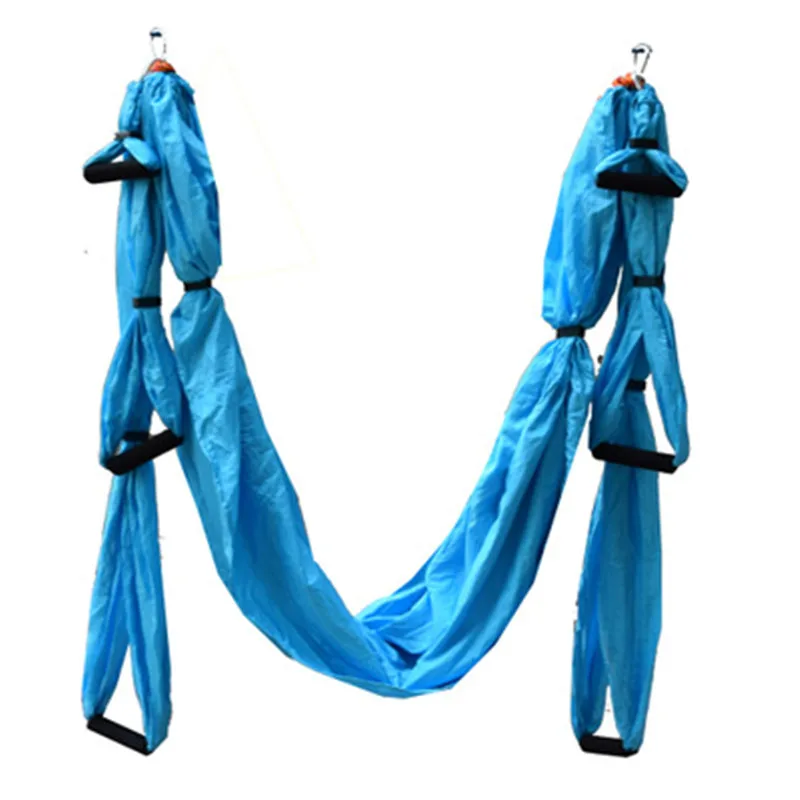 6 poignée Anti-gravité yoga hamac tissu Yoga balançoire volante dispositif de Traction Yoga hamac ensemble équipement pour Pilates corps mise en forme