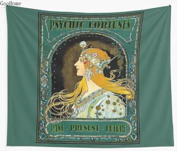 

Vintage Gypsy Fortune Teller Advertising Print Wall Tapestry Cover Beach Towel Throw Blanket Picnic Yoga Mat Home Decoration