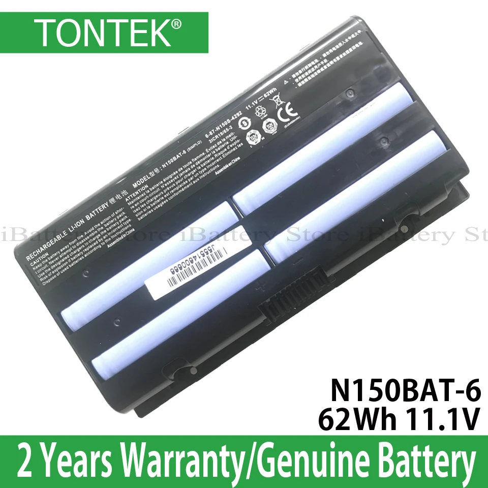 

Genuine N150BAT-6 Battery For Clevo N150SD N155SD NP7155 NP7170 ThundeRobot G150T G170T Hasee Z6 Z7 Z7M G6 6-87-N150S-4292