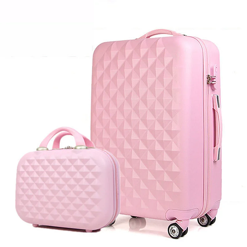 Women's Luggage,2 piece set of Trolley case,Small fresh password Trunk