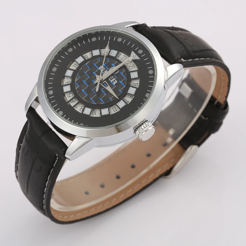 

Relogio Masculino GOER Watches Men Leather Strap Automatic Mechanical Wrist Watches For Men Fashion Winner Watches