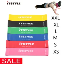 ITSTYLE Эспандеры 6 уровней упражнения эластичный фитнес-тренировка йога петля группа тренировки тяга веревка с тест на прочность видео