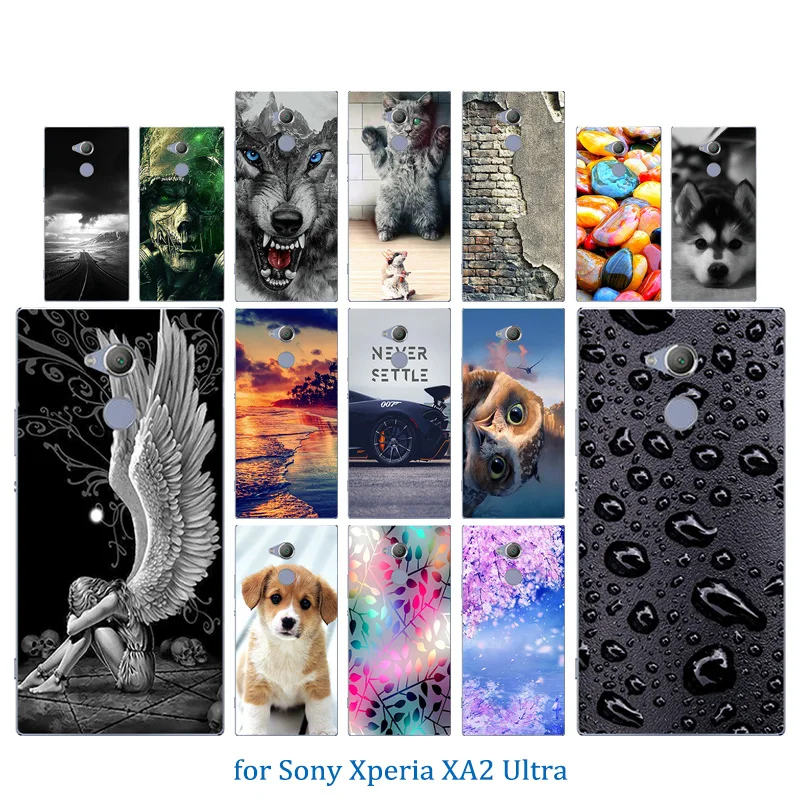 for Sony Xperia XA2 Ultra Capa Transparent TPU Cell Phone Case 6 inch Luxury Silicone Coque Back Cover |