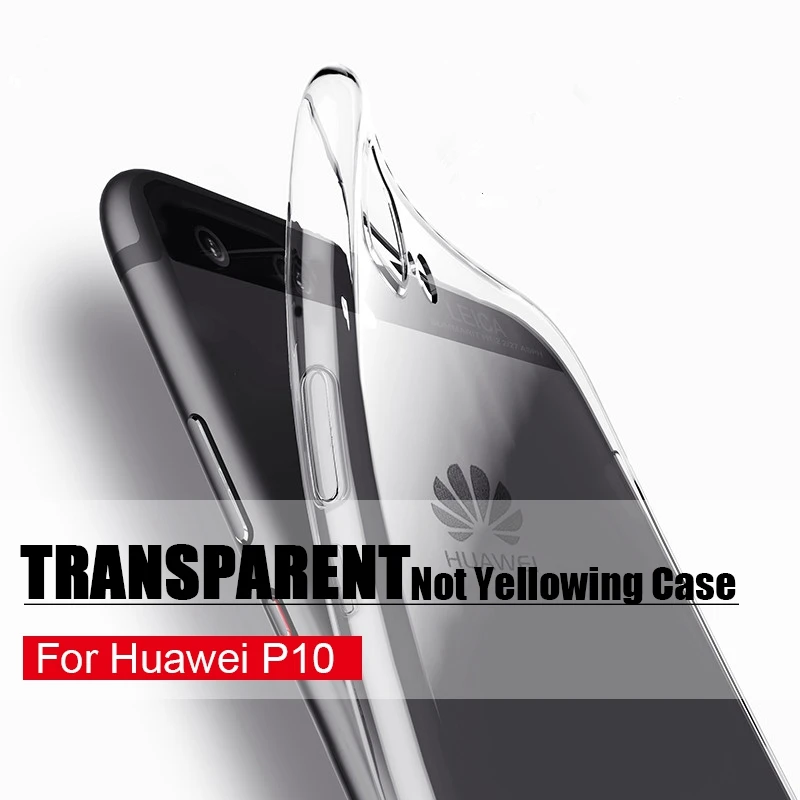TOMKAS Slim Silicon Case For Huawei P10 P9 P8 Plus Cases Cover Transparent TPU Phone Coque Case For Huawei P10 Original  (1)