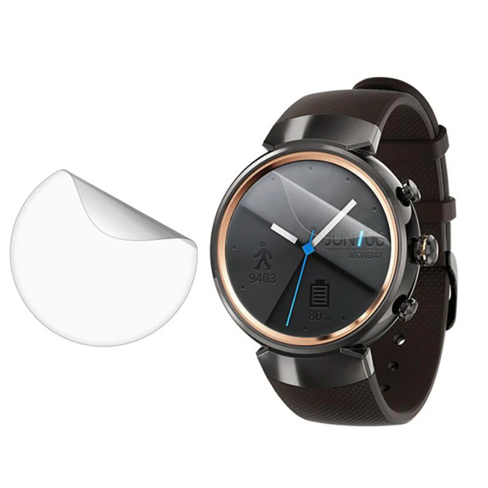 

Anti-scratch Soft PET Guard Film For Asus ZenWatch 3 Smart Watch Full Screen Protector Cover For ZenWatch3