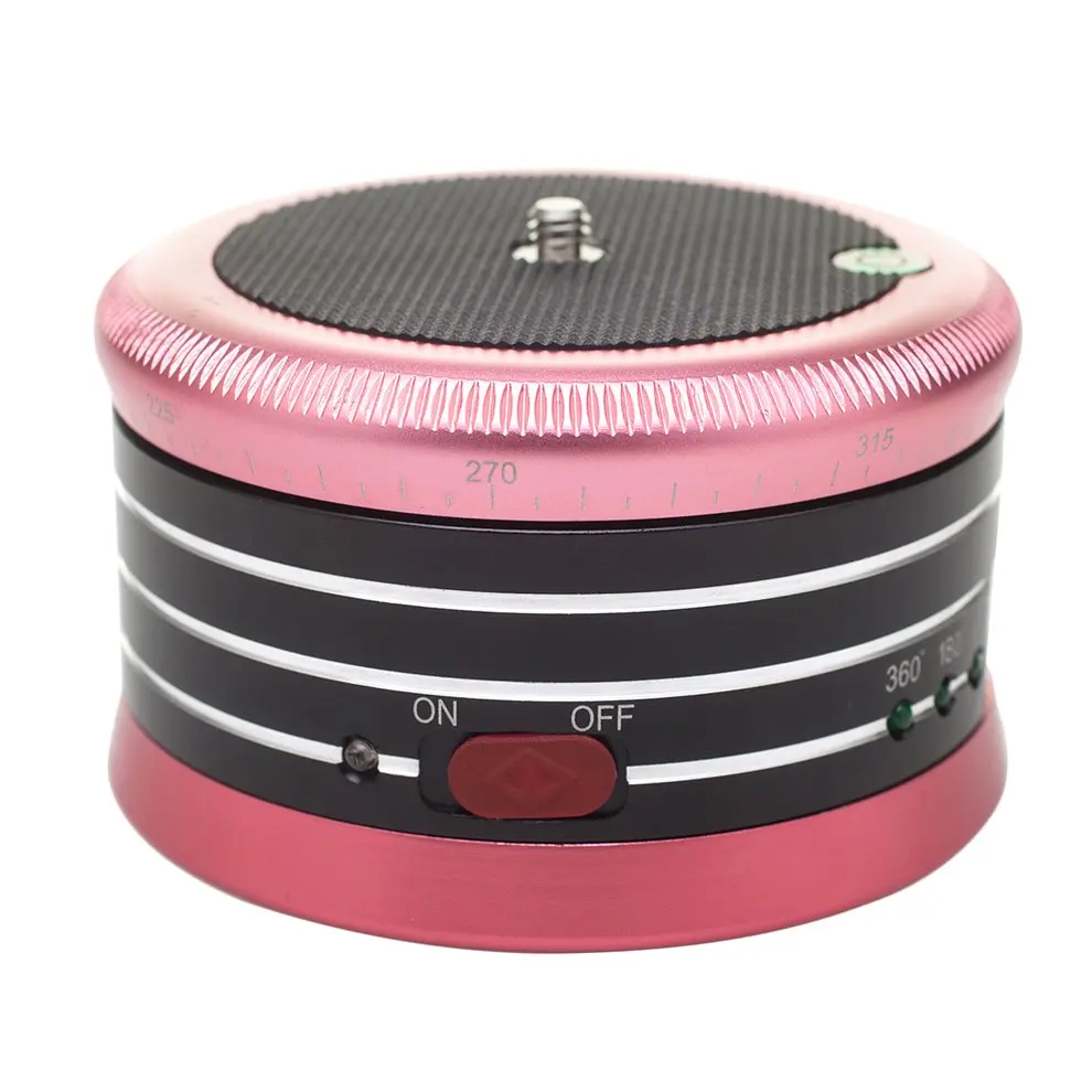 

AFI MRA01 Mini Pink Electric Tripod Head 360-Degree Panorama Head Professional Metal Ball Head For GoPro Action Camera Phone