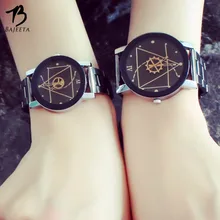 BAJEETA Vintage Steel Quartz Lovers Watch Women Hot Sale Gear Style Men Watches Ladies Casual Wristwatch Relogio Feminino Clock