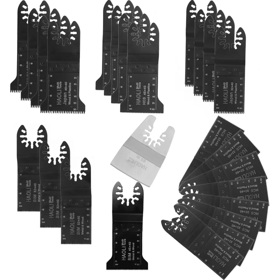 

quick change 25 pcs Oscillating Tool Saw Blades Accessories fit for Multimaster power tools as Fein, TCH etc