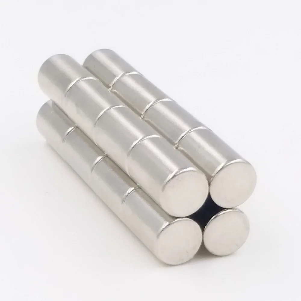 

10pcs 6 x 10 mm N35 Round Super Strong Magnet 6*10 Powerful Rare Earth Permanent Neodymium Magnets