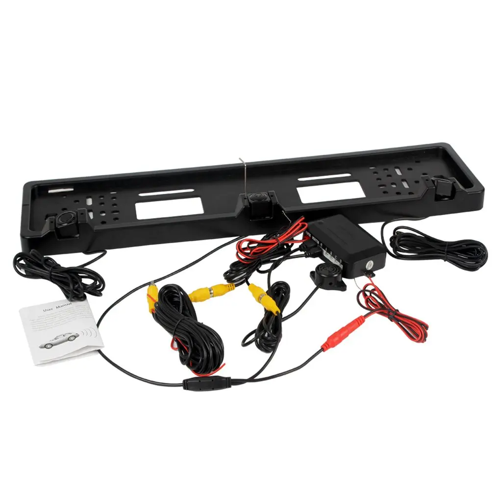 

Universal Car Licence Plate Camera Parking Sensor LED Display Video Parking Assistance Reversing Radar Rear View Alarm System