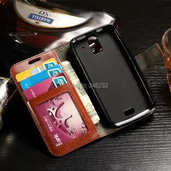 

30pcs/lot free shipping Crazy Horse Wallet Leather Case Cover for Huawei Y3 Y360/Y6 Honor 4A/Y5 Y560 With Photo Frame Card Slots
